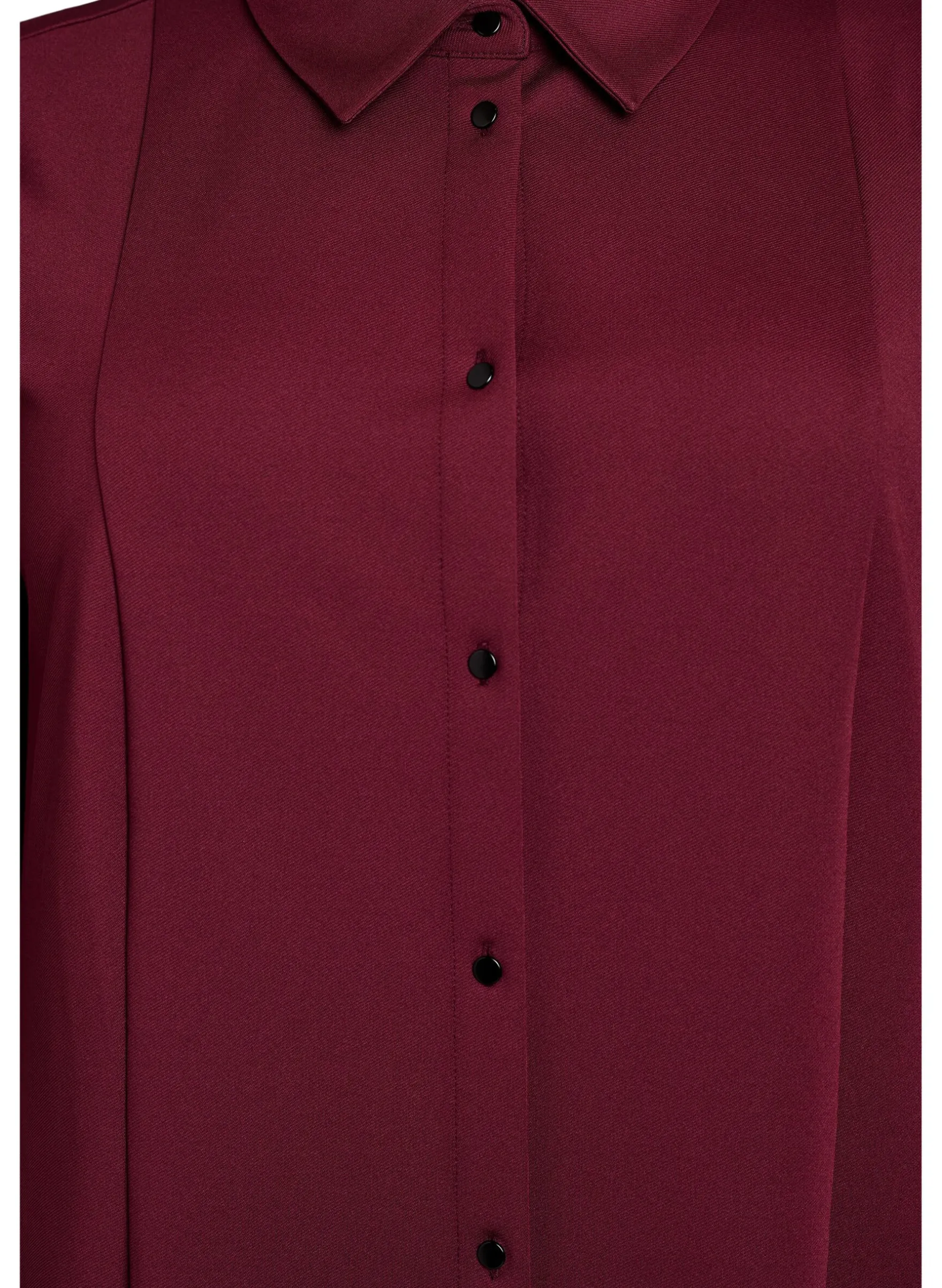 Kurzes Hemdblusenkleid aus Baumwolle mit 3/4-Ärmeln