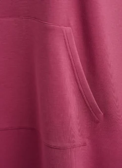 Kurzes Hoodiekleid mit Kängurutasche