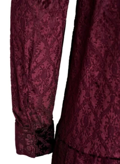 Kurzes Kleid mit Veloursmuster