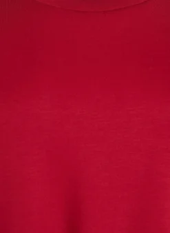 Kurzes Loose-Fit T-Shirt aus Modal-Mix