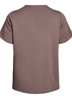 Kurzärmelige Bluse mit Knopfdetail