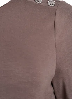 Kurzärmelige Bluse mit Knopfdetail