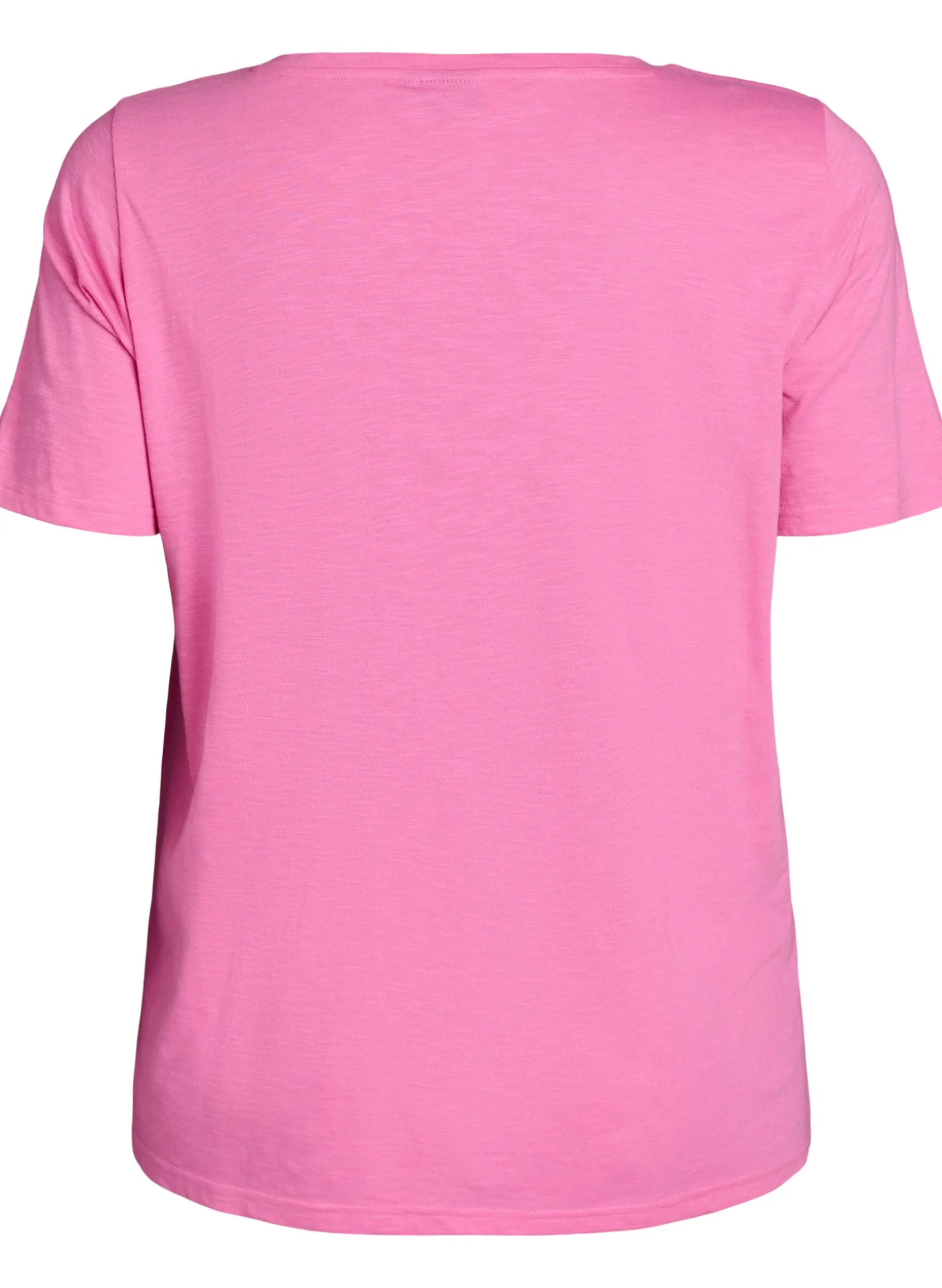 Kurzärmeliges Basic T-Shirt mit V-Ausschnitt