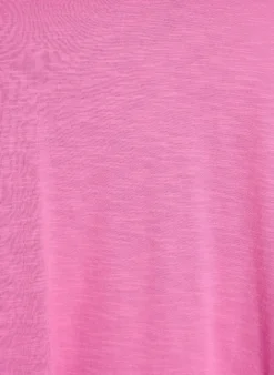 Kurzärmeliges Basic T-Shirt mit V-Ausschnitt