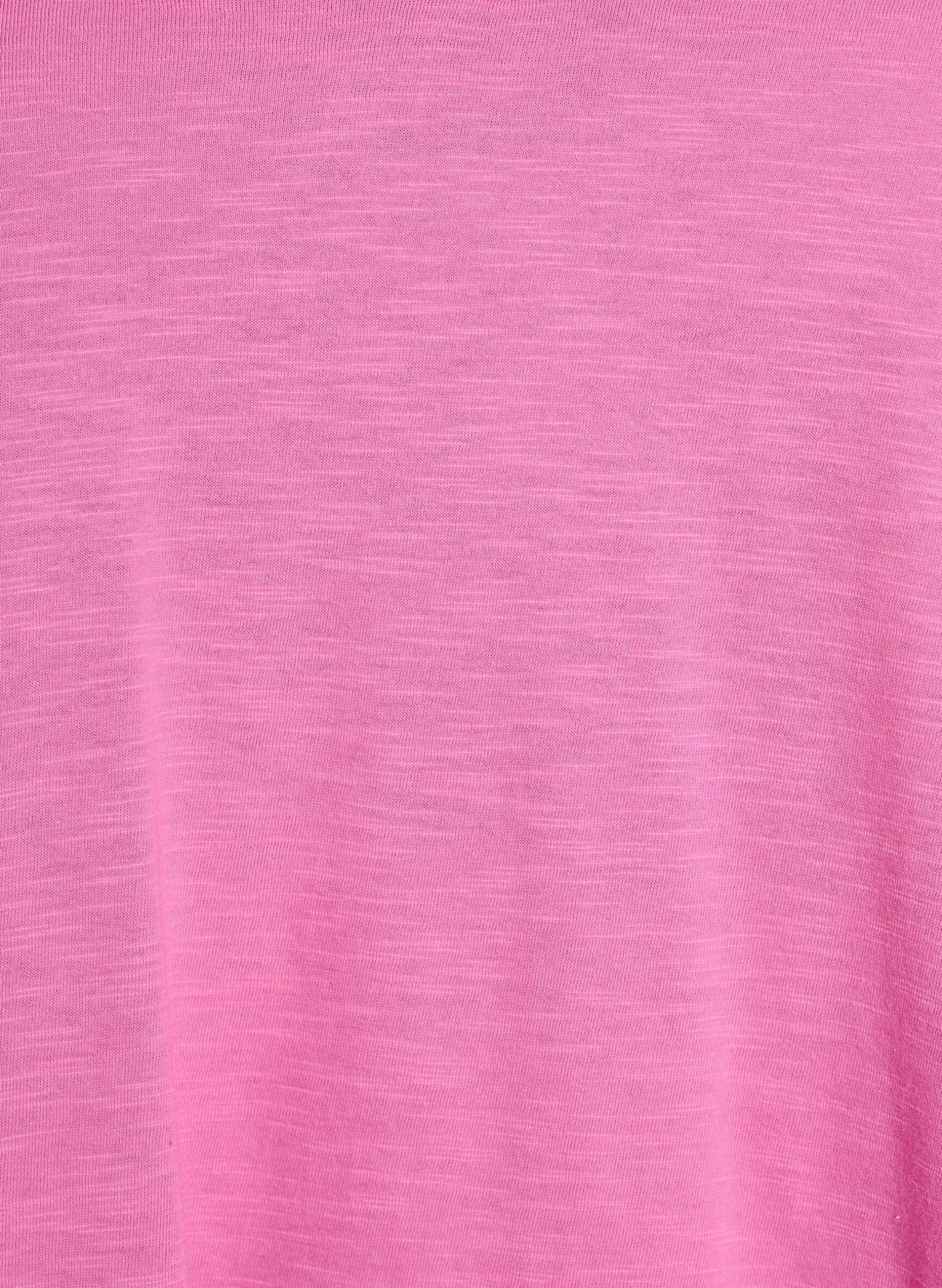 Kurzärmeliges Basic T-Shirt mit V-Ausschnitt