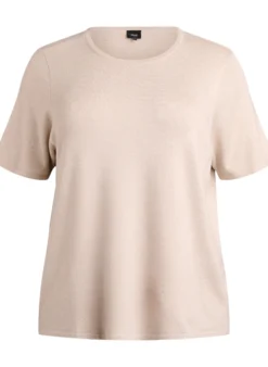 Kurzärmelige Strickbluse aus Viskose
