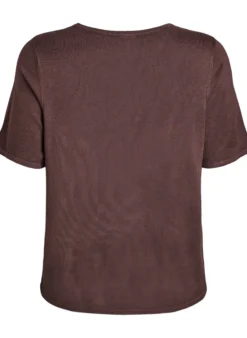 Kurzärmelige Strickbluse aus Viskose