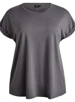 Kurzärmeliges T-Shirt aus Baumwollmischgewebe