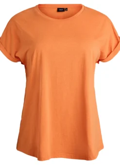 Kurzärmeliges T-Shirt aus Baumwollmischgewebe