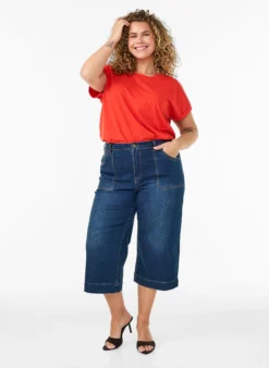 Kurzärmeliges T-Shirt aus einer Baumwollmischung