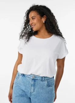 Kurzärmeliges T-Shirt aus einer Baumwollmischung