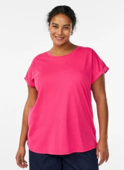 Kurzärmeliges T-Shirt aus einer Baumwollmischung