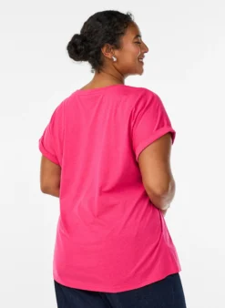 Kurzärmeliges T-Shirt aus einer Baumwollmischung