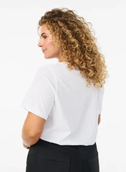 Kurzärmeliges T-Shirt mit V-Ausschnitt
