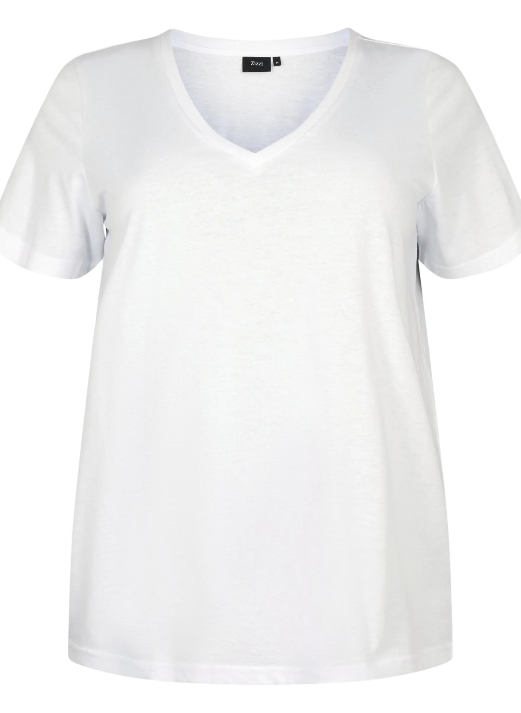 Kurzärmeliges T-Shirt mit V-Ausschnitt