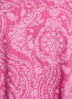Kurzärmliges Baumwollkleid mit Aufdruck