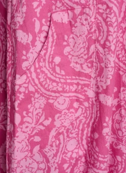 Kurzärmliges Baumwollkleid mit Aufdruck