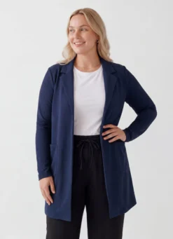 Lange Blazer mit Taschen