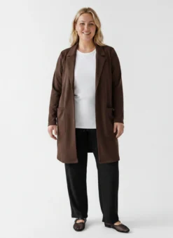 Lange Blazer mit Taschen