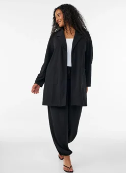 Lange Blazer mit Taschen