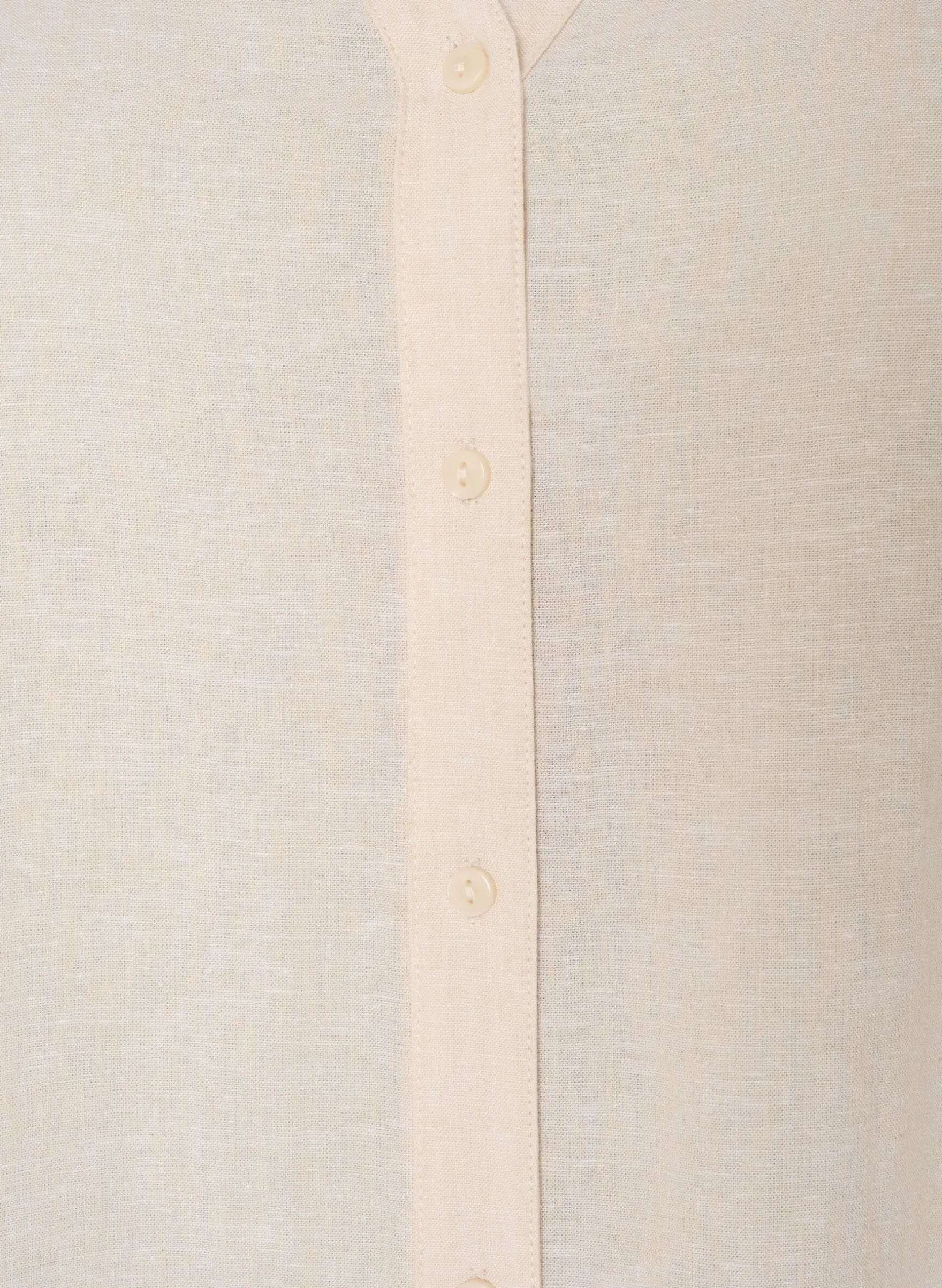 Lange Bluse aus Leinen und Viskose