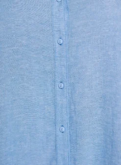 Lange Bluse aus Leinen und Viskose