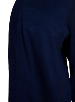 Lange offene Strickjacke mit Taschen