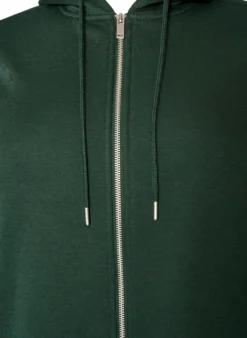 Langer Hoodie mit Reißverschluss und Taschen