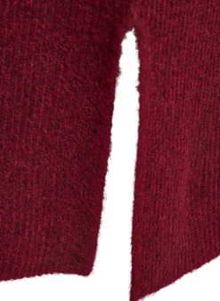 Langes Strickkleid mit hohem Kragen
