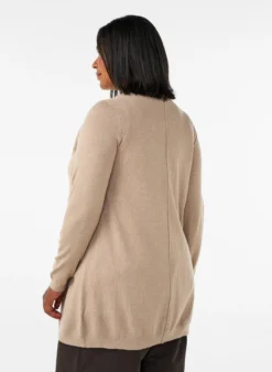 Lange Strickjacke aus einer Viskosemischung