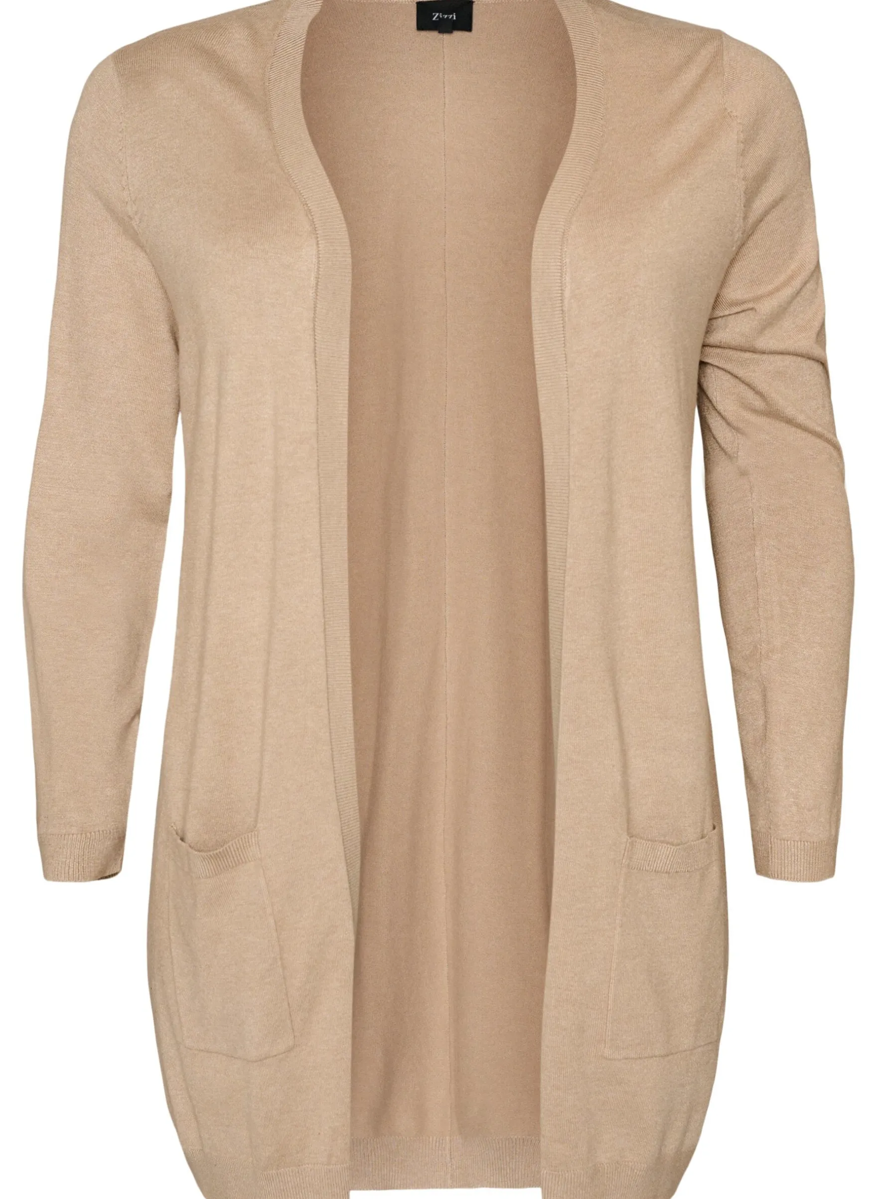 Lange Strickjacke aus einer Viskosemischung