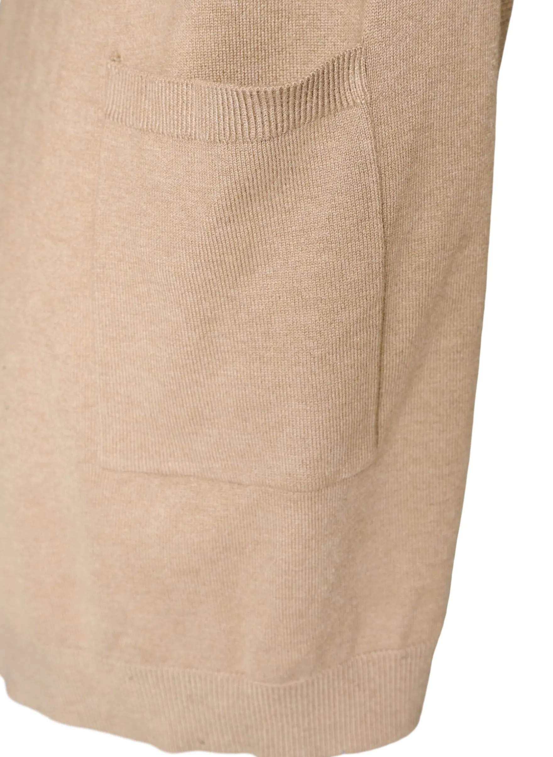 Lange Strickjacke aus einer Viskosemischung