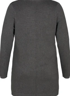 Lange Strickjacke aus einer Viskosemischung
