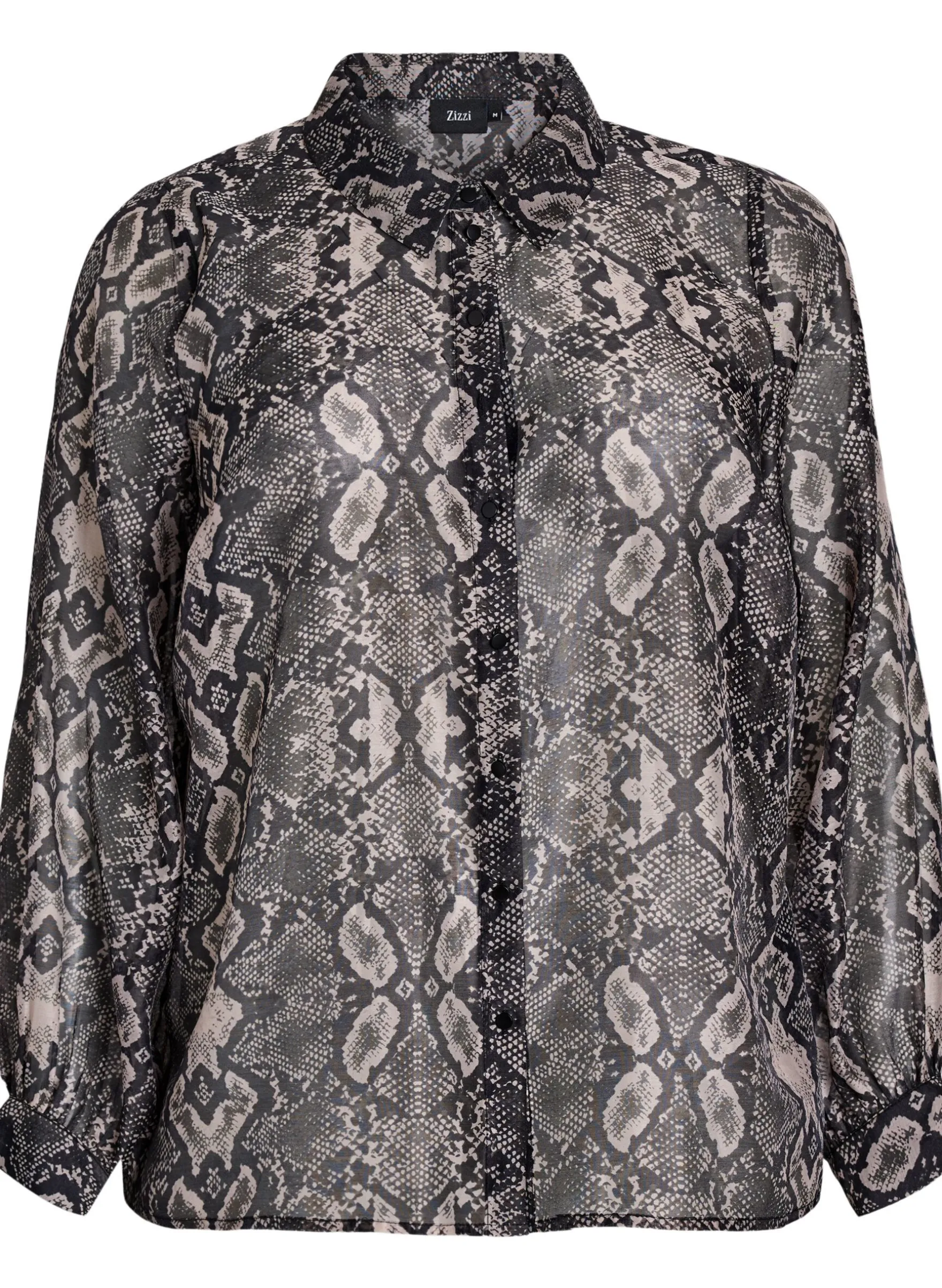 Langärmelige Bluse mit Schlangenprint