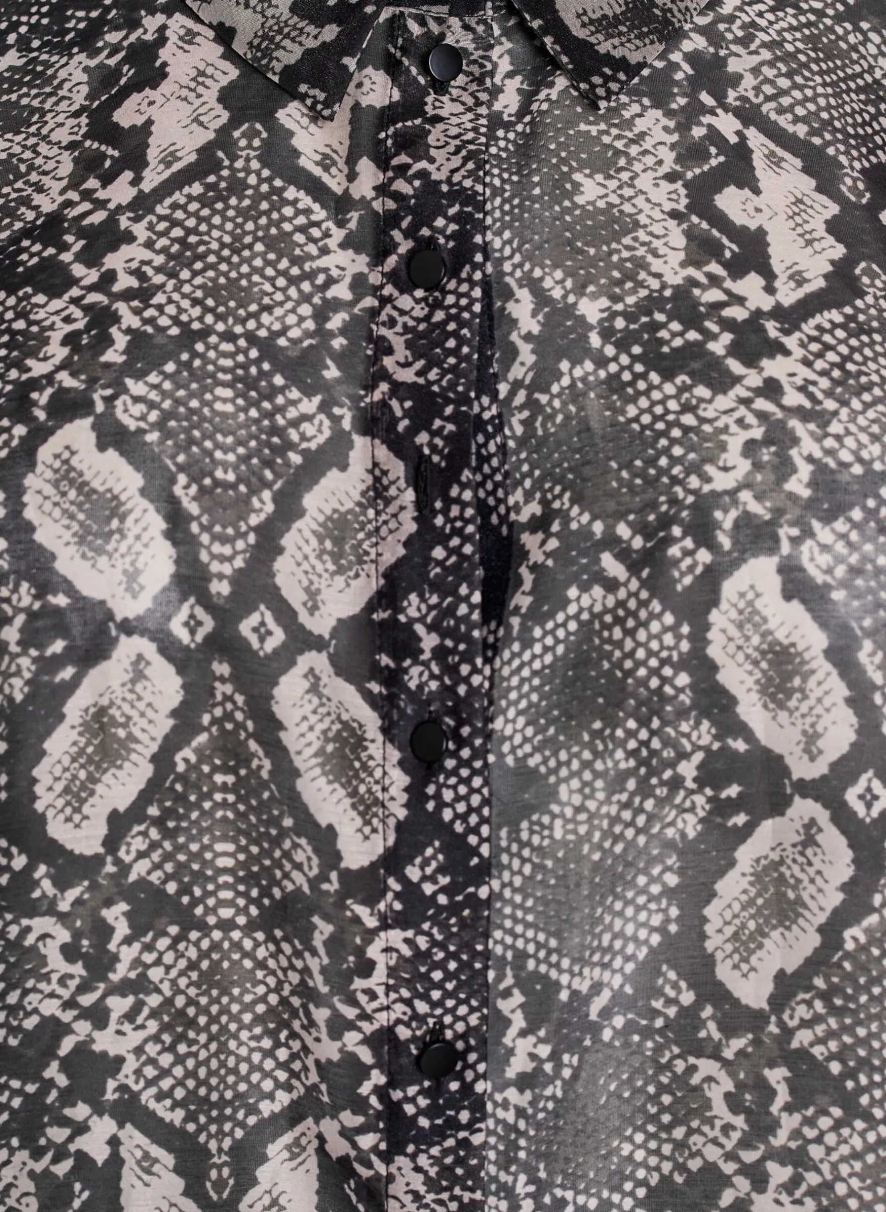 Langärmelige Bluse mit Schlangenprint