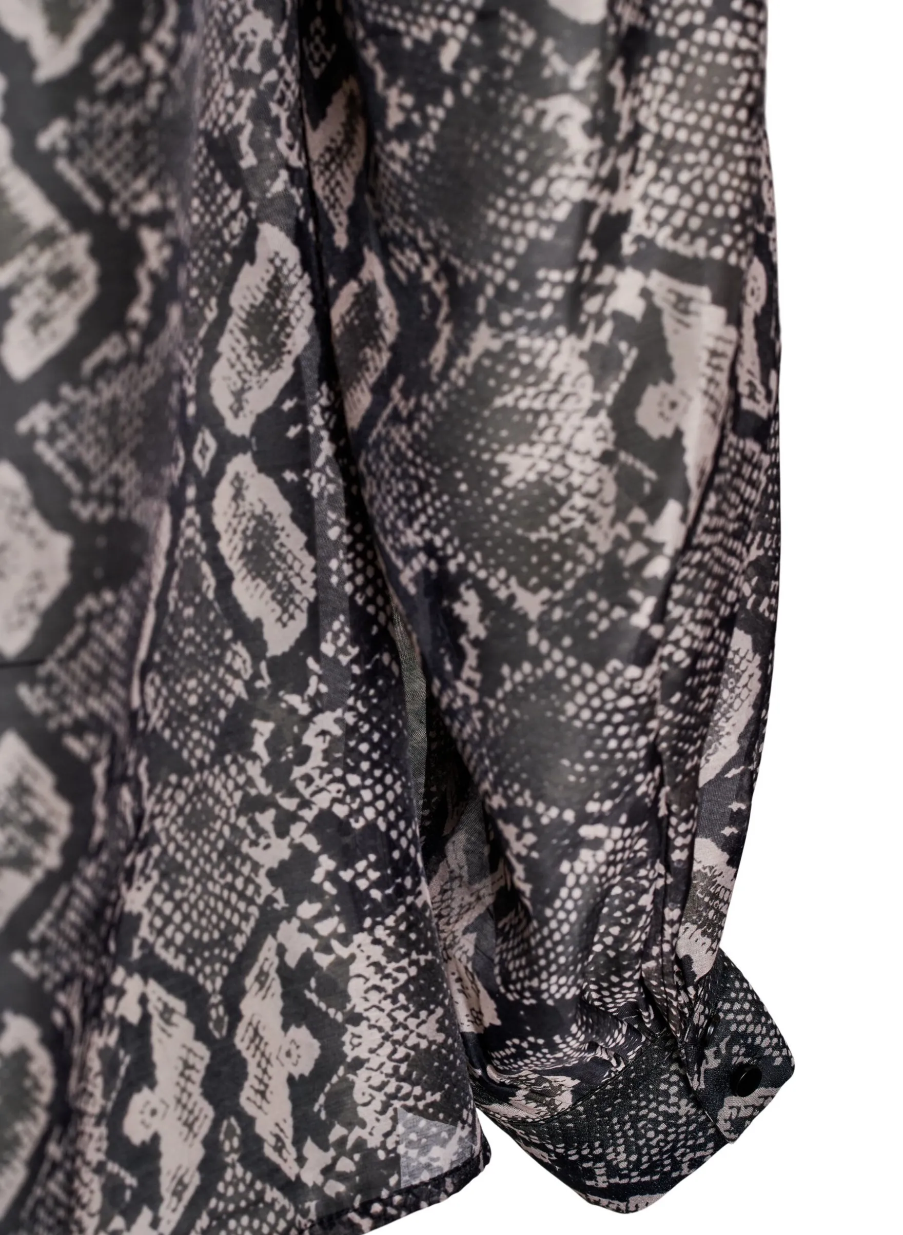 Langärmelige Bluse mit Schlangenprint