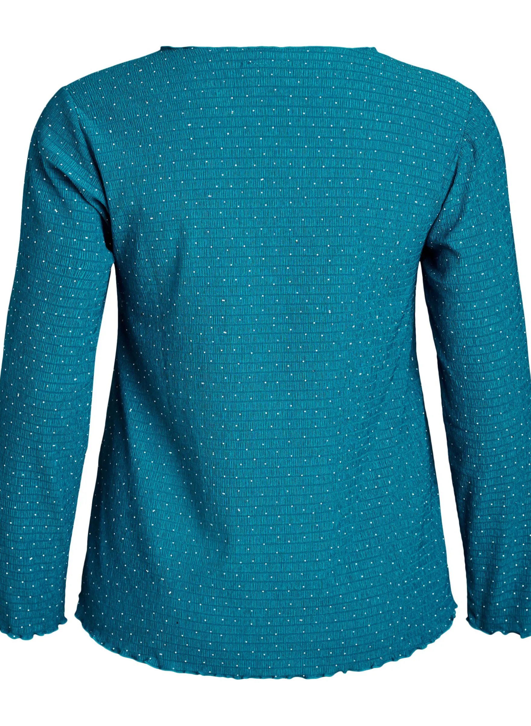 Langärmelige Bluse mit Strasssteinen