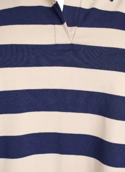 Langärmliges Poloshirt mit breiten Streifen