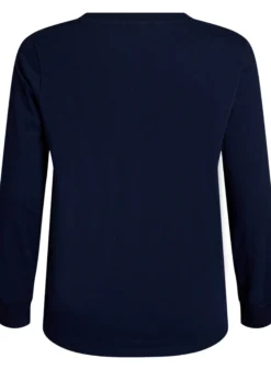 Langärmliges Pyjamaoberteil aus weichem Baumwolljersey