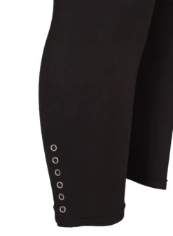 3/4 Leggings mit Knöpfen