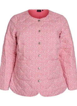 Leichte Steppjacke mit Blumenmuster