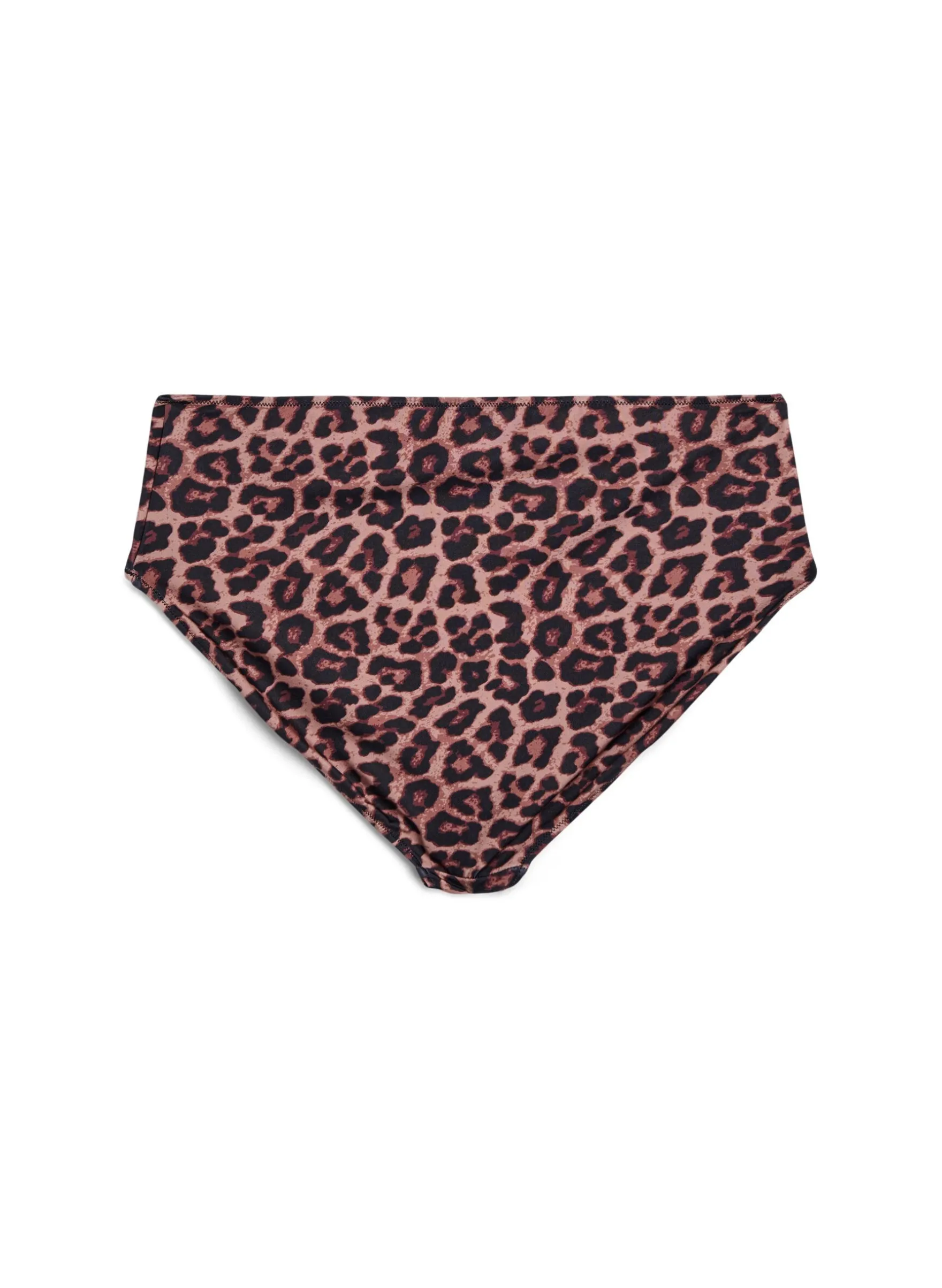 Leopard Bikinihose mit hoher Taille