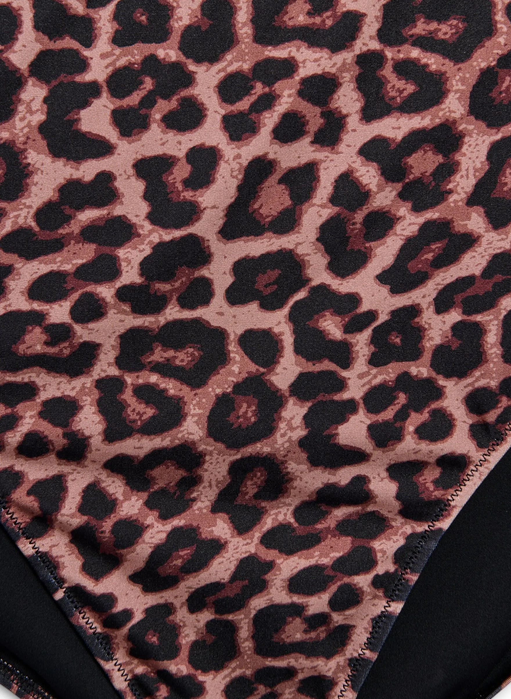 Leopard Bikinihose mit hoher Taille