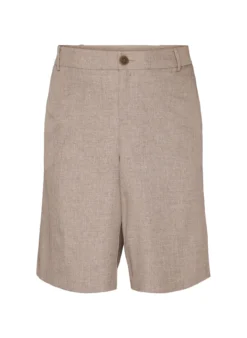 Lockere Bermudashorts mit hoher Taille