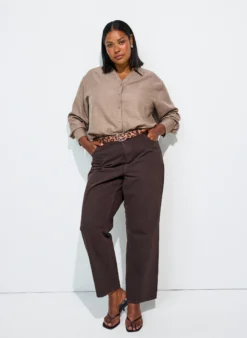 Lockere Bluse mit V-Ausschnitt
