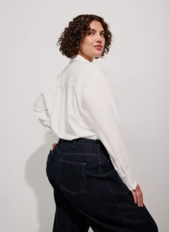 Lockere Bluse mit V-Ausschnitt