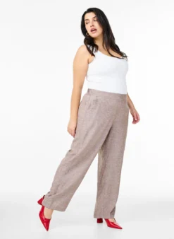 Lockere Hose aus Leinen und Viskose