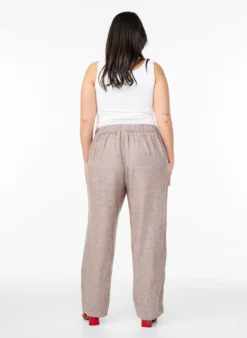 Lockere Hose aus Leinen und Viskose