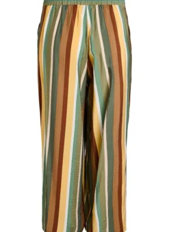 Lockere Hose aus Viskose mit Streifen