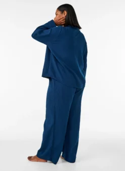 Lockere Pyjamahose aus Baumwoll-Musselin